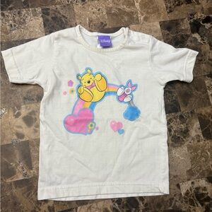 4/30$ Disney Kids White T-Shirt with Pooh and Piglet 24 months